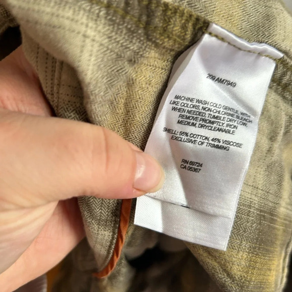 COLUMBIA MENS PLAID BUTTON FRONT SHIRT - Picture 4 of 4